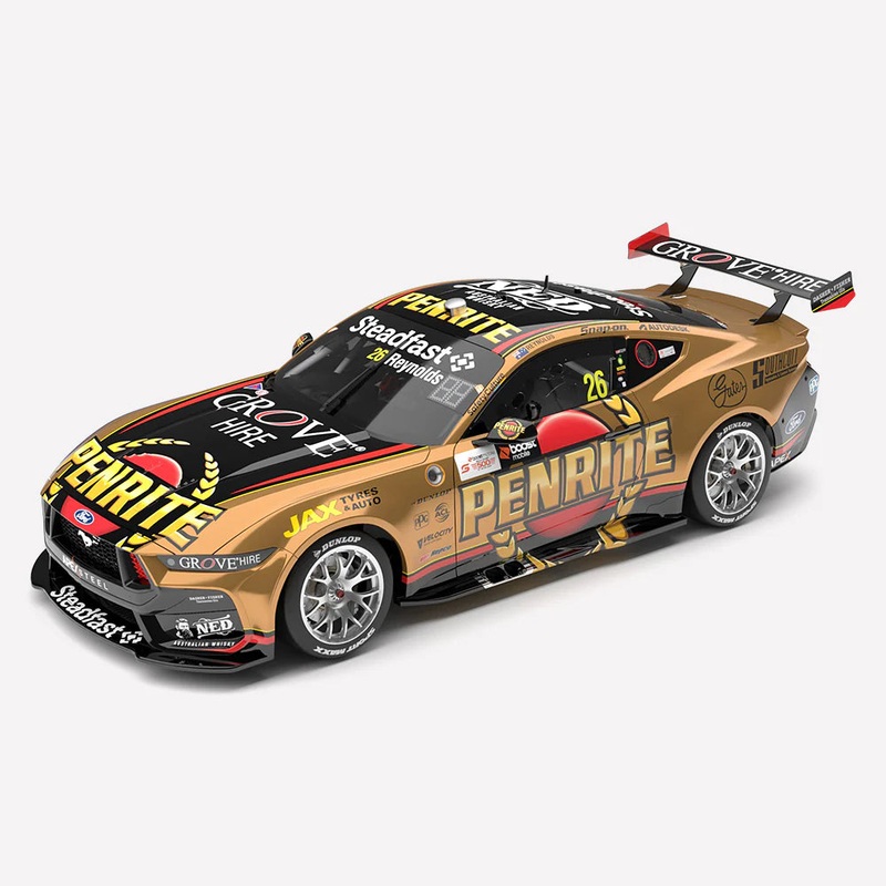 *PRE-ORDER* David Reynolds – Penrite Racing #26 Ford Mustang GT – 2023 Gold Coast 500 Winner – 1:43 Scale Diecast Model – AUTHENTIC COLLECTABLES