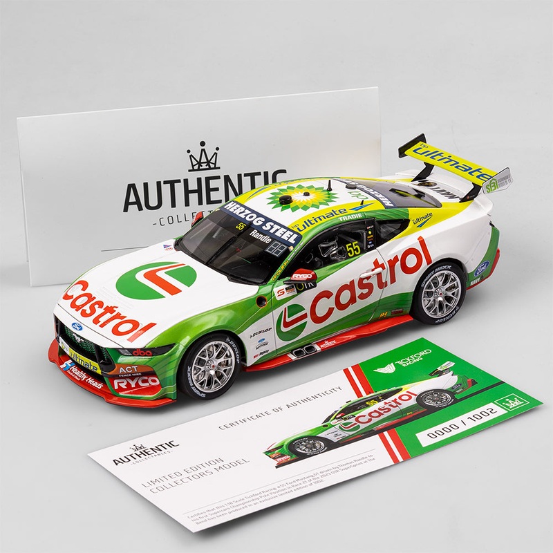 Thomas Randle – Tickford Racing #55 Ford Mustang GT – 2023 OTR SuperSprint Race 21 Pole Position 1:18 Scale Diecast Model – AUTHENTIC COLLECTABLES