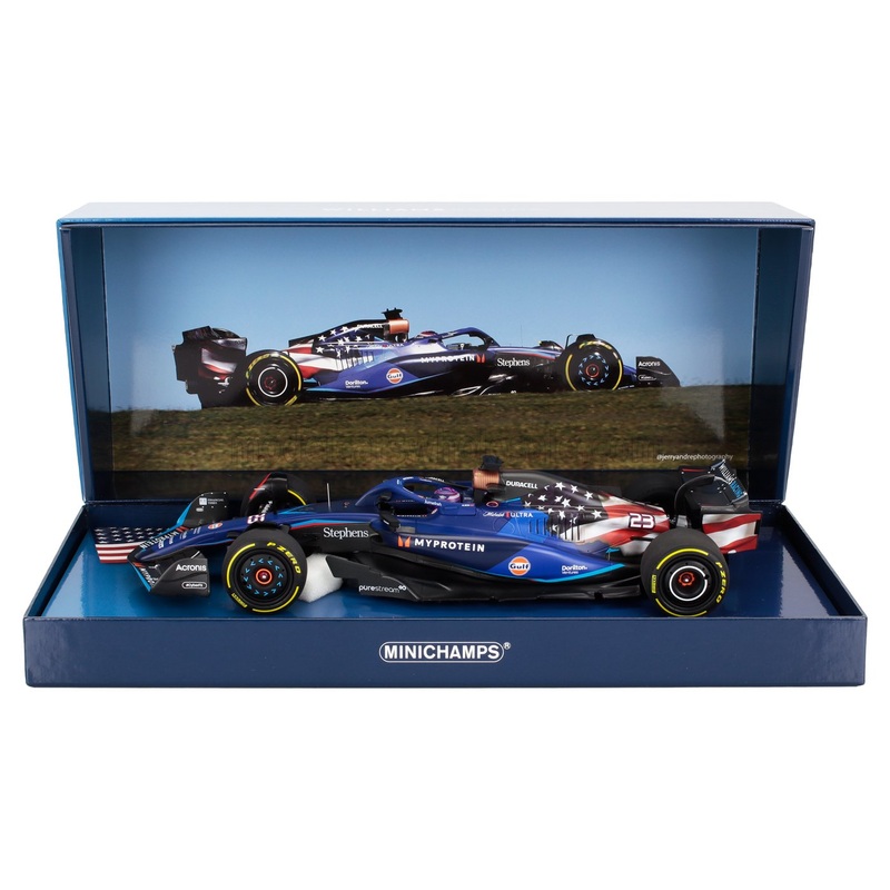 WILLIAMS – F1  FW45 TEAM WILLIAMS RACING GULF N 23 AUSTIN USA GP 2023 ALEXANDER ALBON – BLUE BLACK
