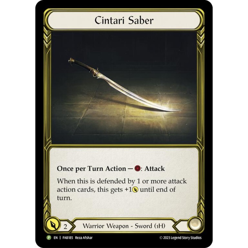 Cintari Saber [FAB185] (Promo)  Cold Foil