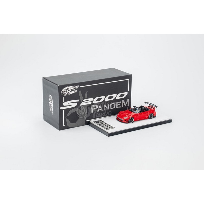 MicroTurbo MT 1/64 Honda S2000 AP1, Pandem Rocket Bunny Modified Classics Red