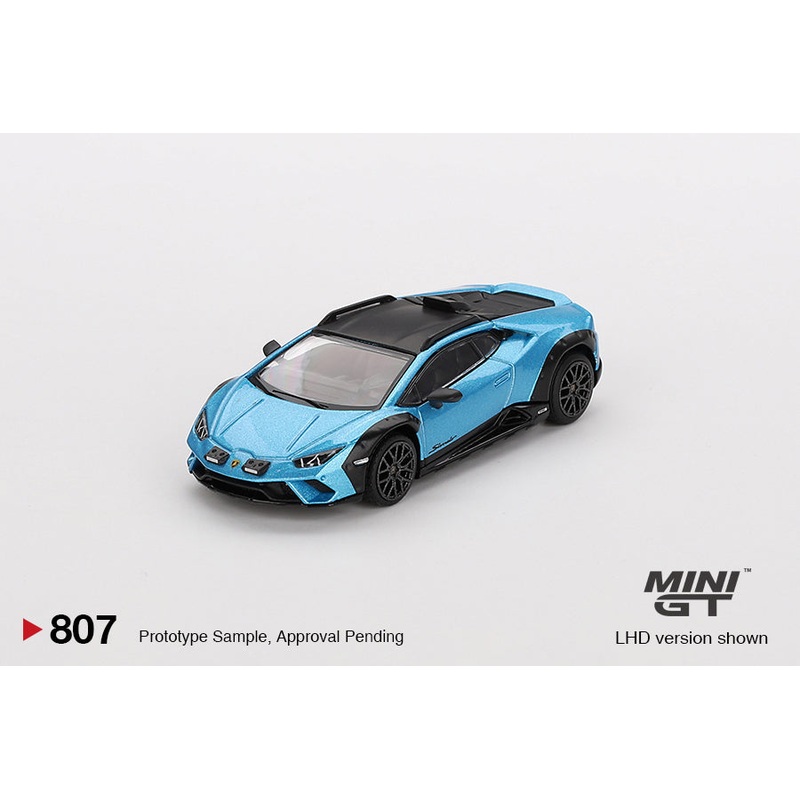 MINI GT #807 1/64 Lamborghini Huracn Sterrato Blu Aegir (RHD)