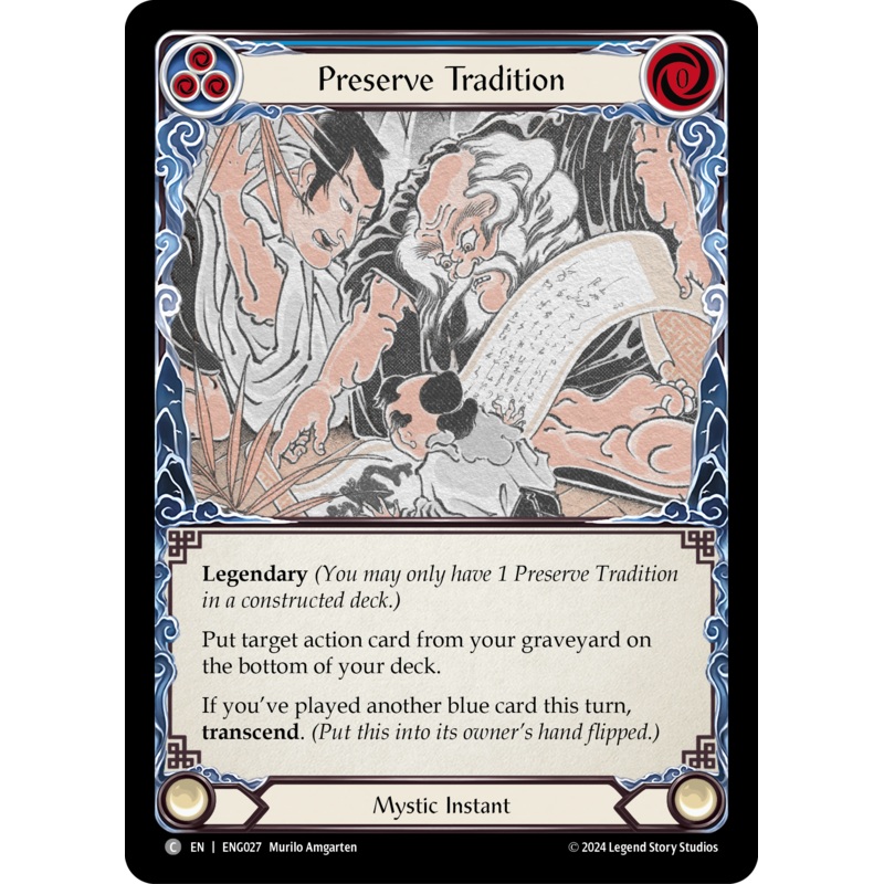 Preserve Tradition [ENG027] (Part the Mistveil Enigma Blitz Deck)