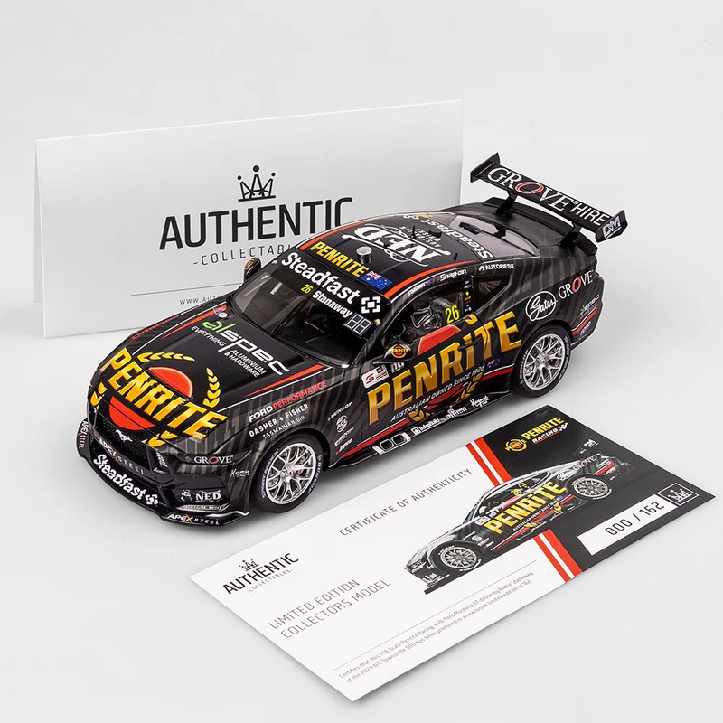 Richie Stanaway – Penrite Racing #26 Ford Mustang GT – 2024 Supercars Championship Season – 1:18 Scale Diecast Model – AUTHENTIC COLLECTABLES