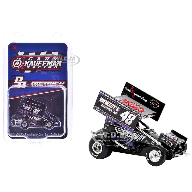 Winged Sprint Car #48 Danny Dietrich Weikert’s Livestock – Speedway Cars Gary Kauffman Racing (2025) 1/50 Diecast Model Car by ACME