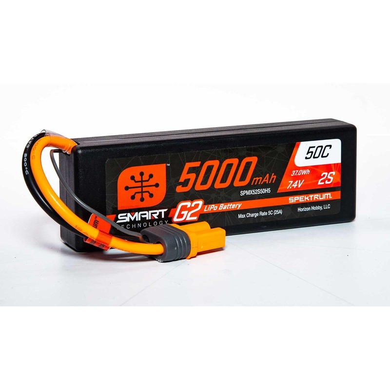 5000mah 2s 7.4vv 50c Smart G2 Lipo Battery with IC5 Connector
