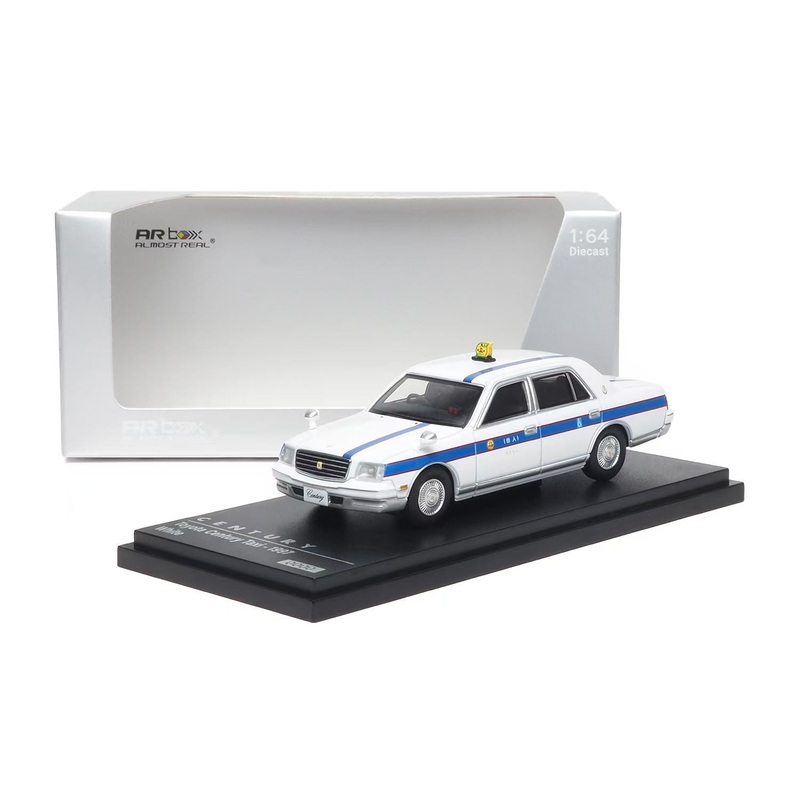 AR Box 1:64 Toyota Century MK2 G50 Japanese White Taxi 1997 Toyota Official Licensed