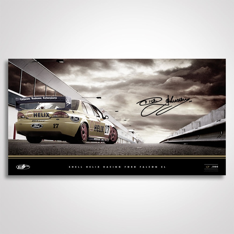 Dick Johnson Racing – Shell Helix Racing Ford Falcon EL Signed Limited Edition Archive Print 4/5
