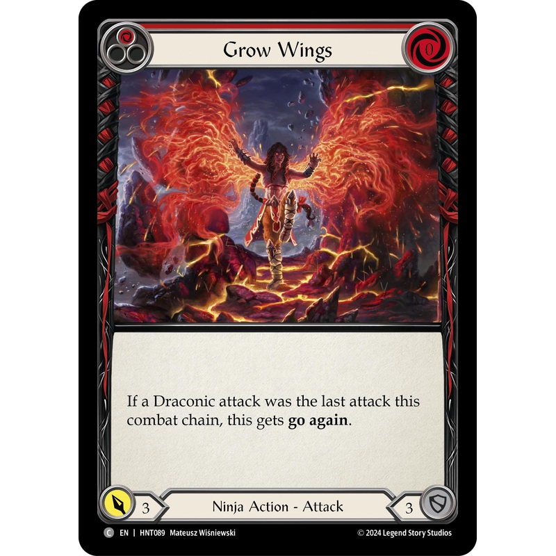 Grow Wings (Red) [HNT089] (The Hunted)