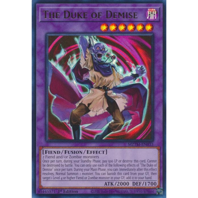 The Duke of Demise [MZTM-EN033] Ultra Rare