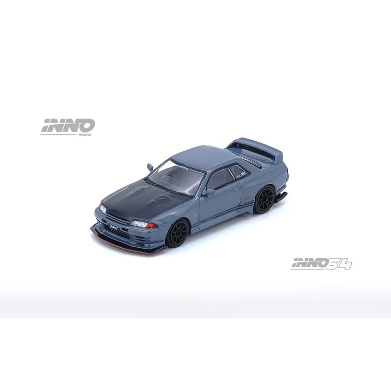 Top Secret Nissan Skyline GT-R (R32) Stealth Grey  1:64 Scale Diecast Model