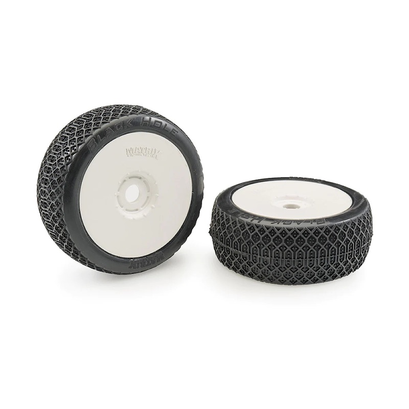 Black Hole Clay Soft 1/8th Off Road Buggy glued Wheels & Tyres – Set of 4