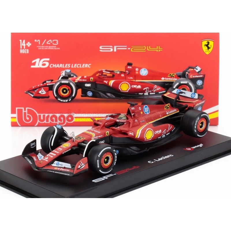 FERRARI | F1  SF-24 TEAM SCUDERIA FERRARI N 16 WINNER ITALY MONZA GP 2024 CHARLES LECLERC – WITH PILOT AND SHOWCASE
