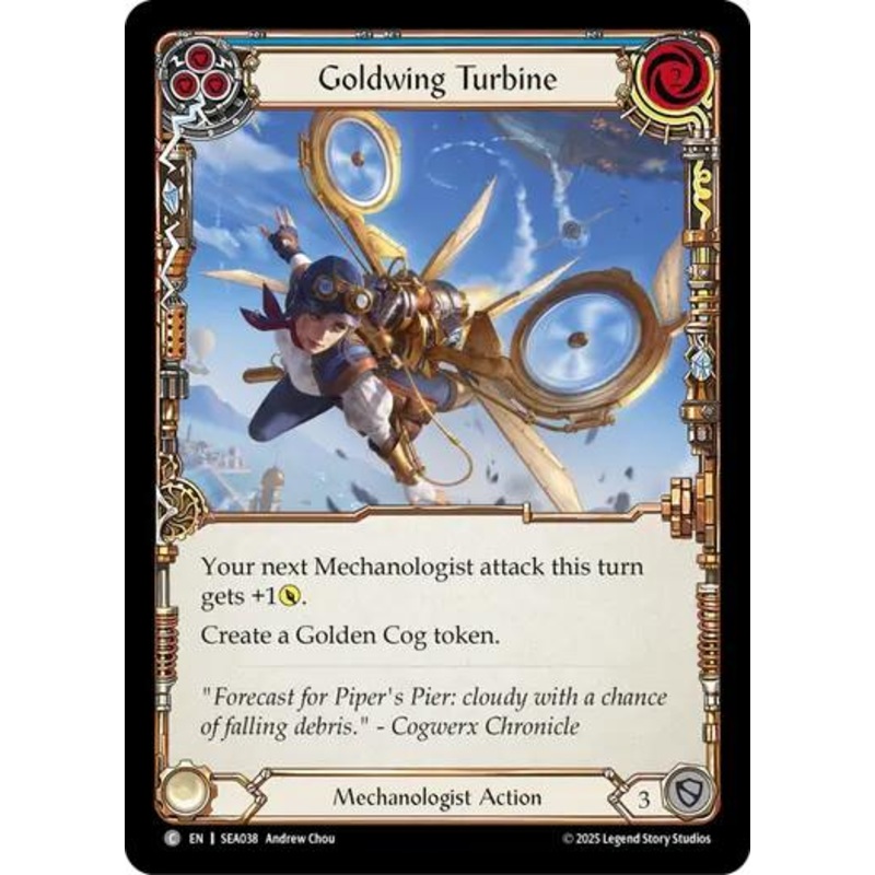 Goldwing Turbine (Blue) [SEA038] (High Seas)  Rainbow Foil