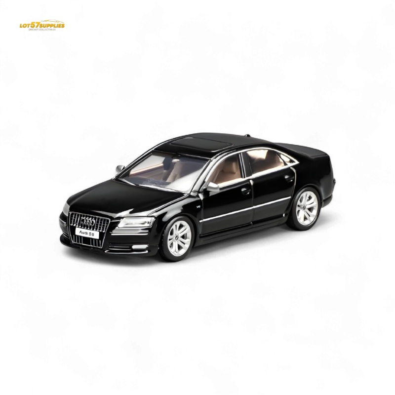 (Pre-Order) Motorhelix 2008 Audi S8 D3 – Brilliant Black 1:64