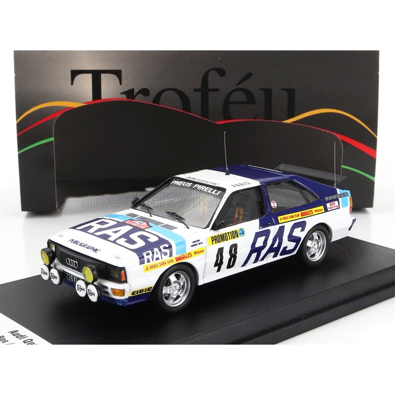 AUDI | QUATTRO (night version) N 48 RALLY MONTECARLO 1983 PIERRE BOS – NICO DEMUTH | 2 TONE BLUE
