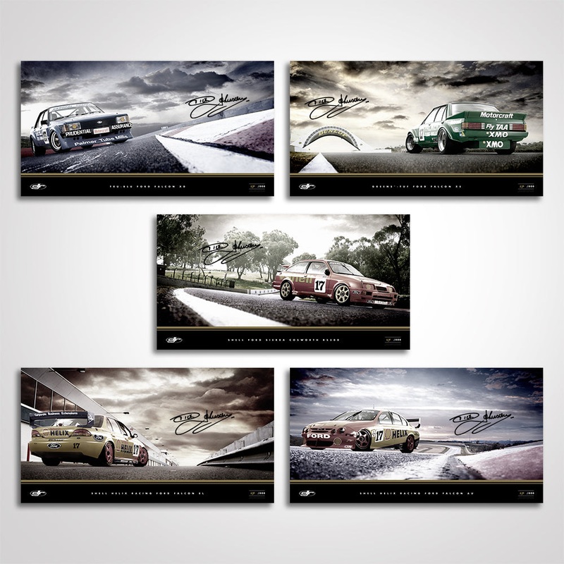 Dick Johnson Racing – XD/XE/Sierra/EL/AU Signed Limited Edition Archive Print Set