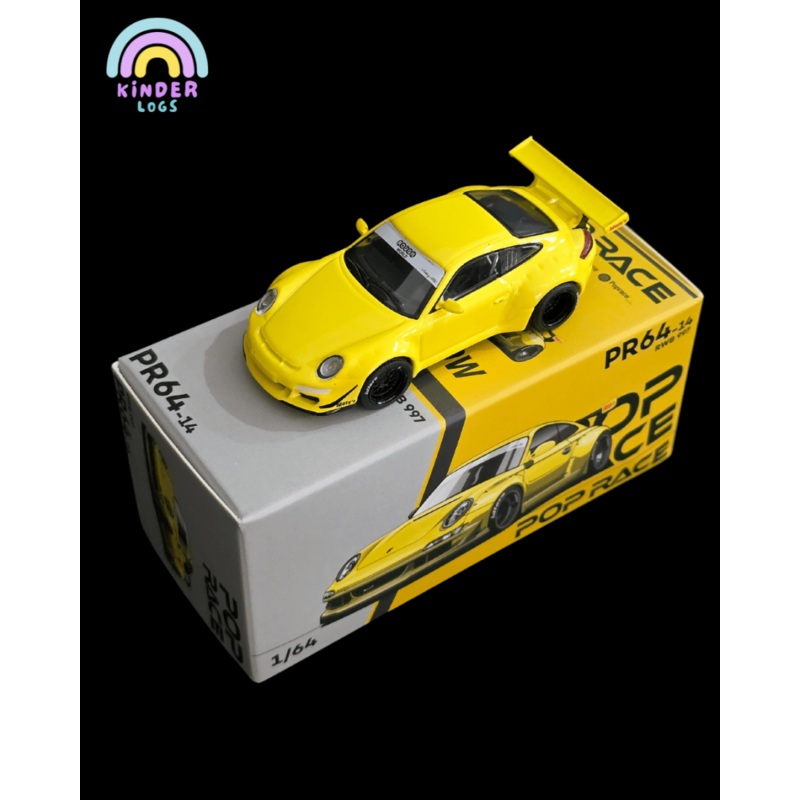 Pop Race Porsche RWB 997 – Yellow (Open Box)
