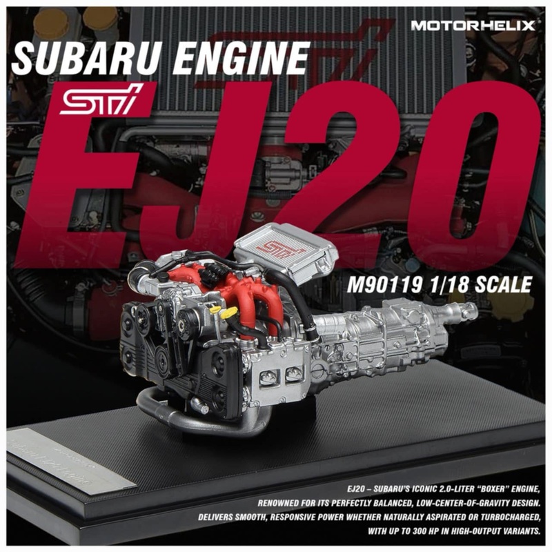 *PREORDER* MotorHelix 1:18 Subaru STi EJ20 Engine Display