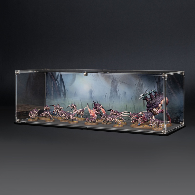 Display Case for Warhammer Army with The Great Devourer Background