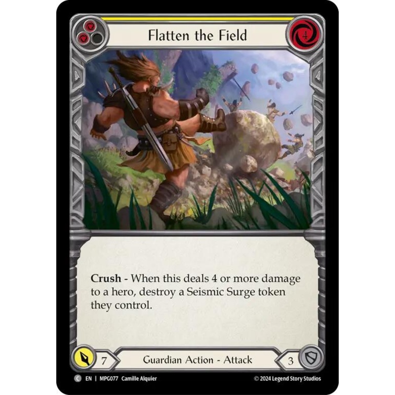 Flatten the Field (Yellow) [MPG077] (Mastery Pack Guardian)