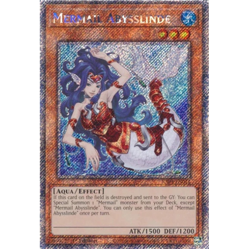 Mermail Abysslinde [RA04-EN011] Platinum Secret Rare