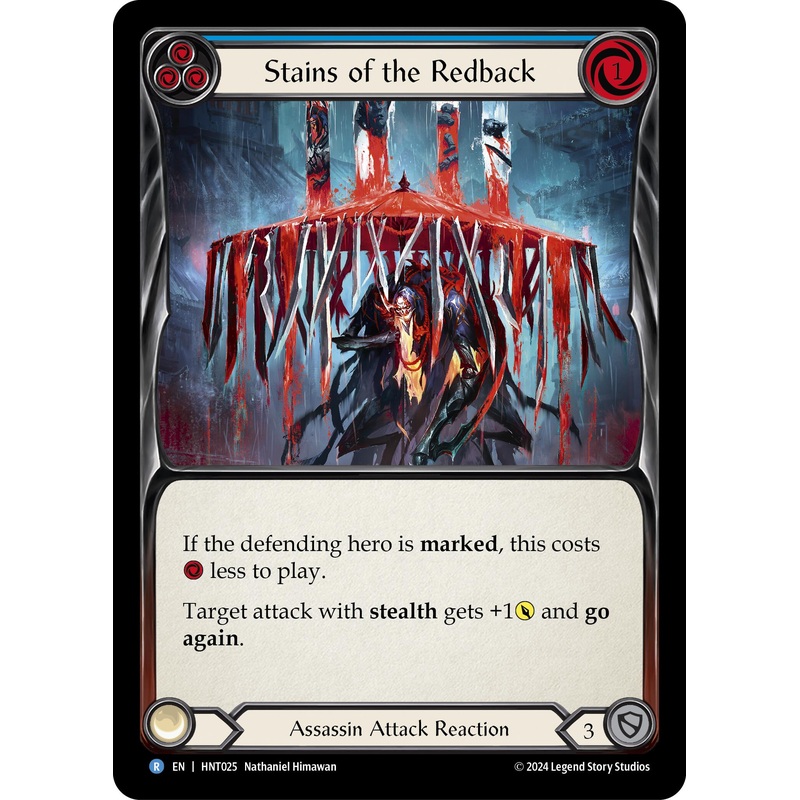 Stains of the Redback (Blue) [HNT025] (The Hunted)  Rainbow Foil