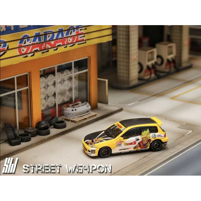 Street Weapon 1:64 Honda CIVIC EG6 Dragon Ball Gouku Edition Limited 499 Pieces