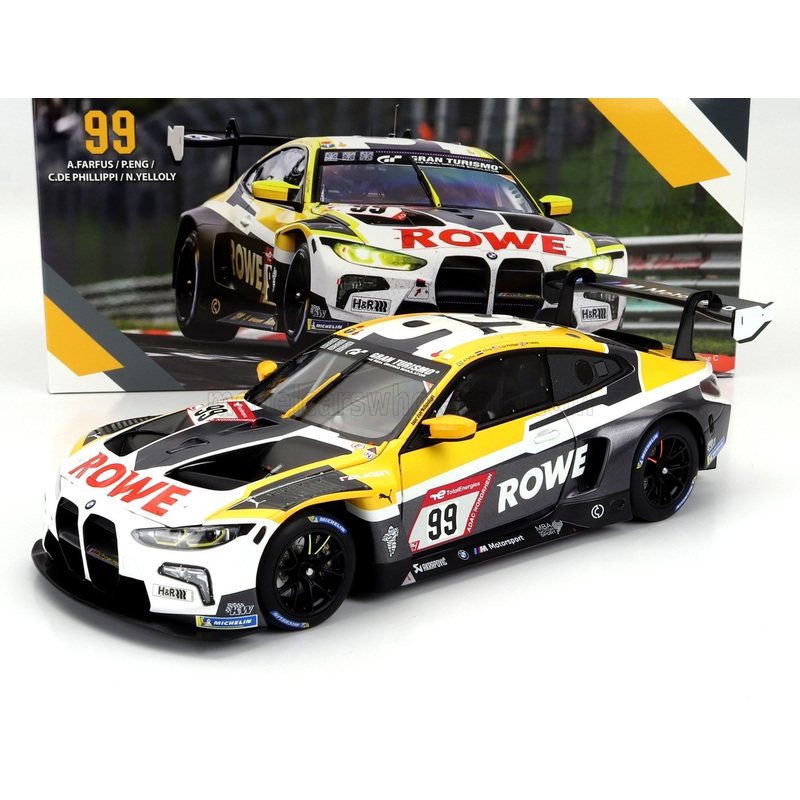 BMW – 4-SERIES M4 GT3 TEAM ROWE RACING N 99 24h NURBURGRING 2023 PHILIPP ENG – AUGUSTO FARFUS – CONNOR DE PHILIPPI – NICK YELLOY – WHITE GREY YELLOW