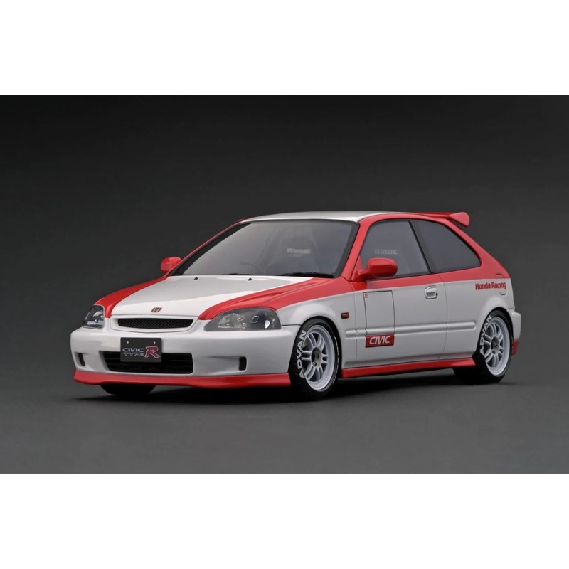 IGNITION MODEL 1/18 IG 2681 Honda CIVIC (EK9) Type R White/Red