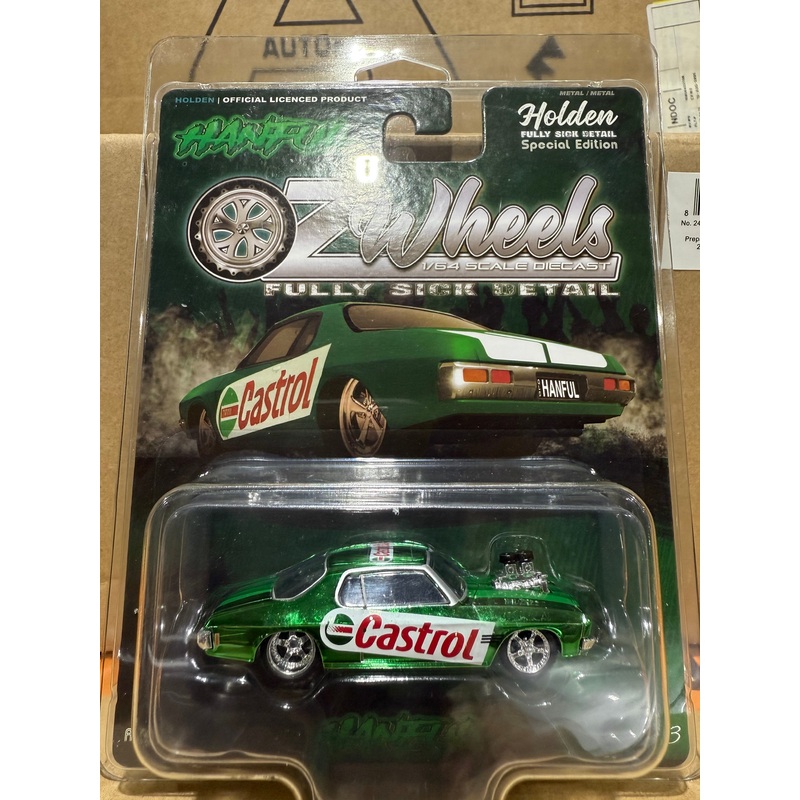 OZ WHEELS – Castrol Hanful Monaro Fully Sick Detail In Protector – Super Chase Edition – 1:64 Scale Diecast Model