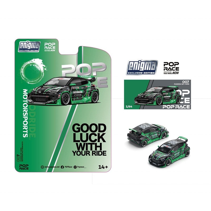 Pop Race x Enigma Pandem GR Yaris MOTORSPORTS  (PRE007) Blister Card Version