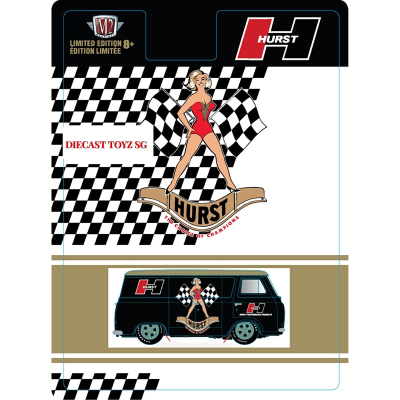 * PRE ORDER * M2 Machines 1:64 Hobby Exclusive Ford Econoline HURTS Edition Limited Edition