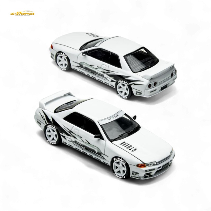 (Pre-Order) TimeMicro Skyline GT-R R32 Los Santos Drift – White 1/64