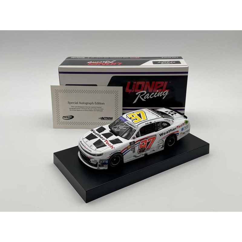 SHANE VAN GISBERGEN 2024 AUTOGRAPHED WEATHERTECH SONOMA WIN 1:24 ARC DIECAST