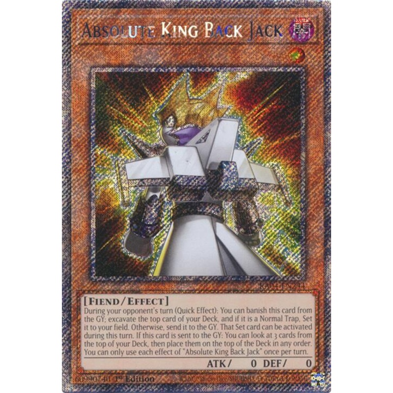 Absolute King Back Jack [RA04-EN244] Platinum Secret Rare