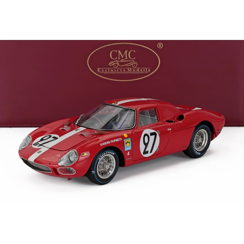 FERRARI – 250LM 3.3L V12 ch.s n6119 TEAM SCUDERIA FILIPINETTI N 27 6th LE MANS 1965 DIETER SPOERRY – ARMAND BOLLER – RED