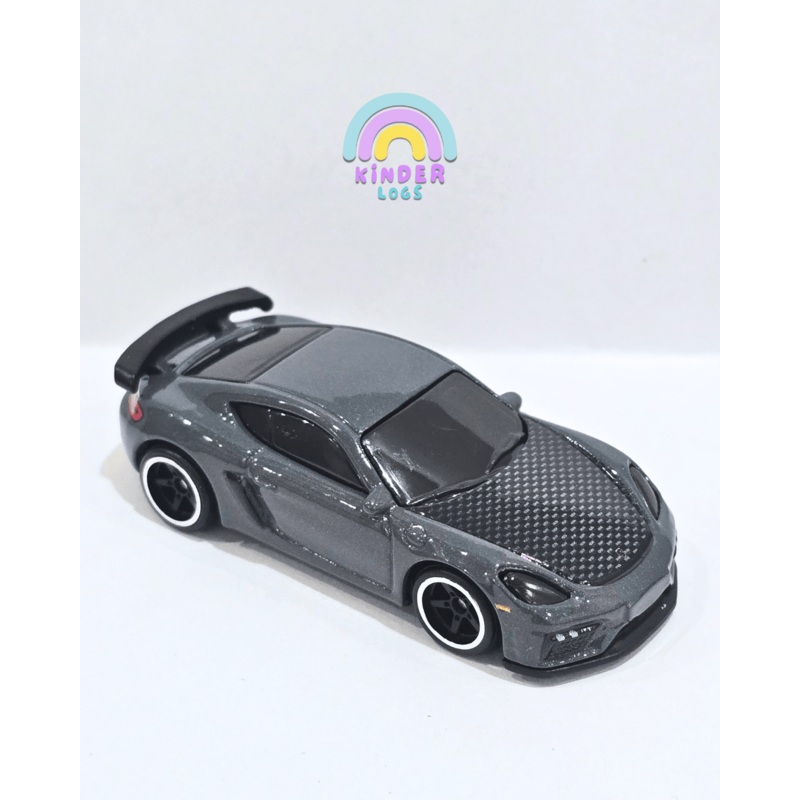 Premium Hot Wheels Porsche 718 Cayman GT4 – Grey (Uncarded – New)