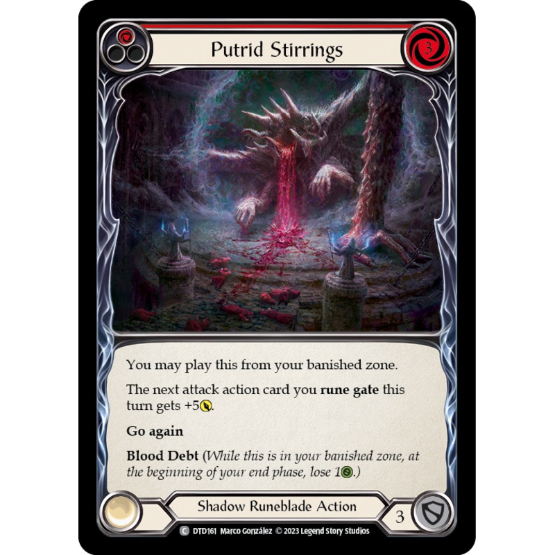 Putrid Stirrings (Red) [DTD161] (Dusk Till Dawn)  Rainbow Foil