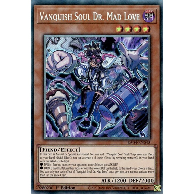 Vanquish Soul Dr. Mad Love [RA04-EN045] Prismatic Collector’s Rare