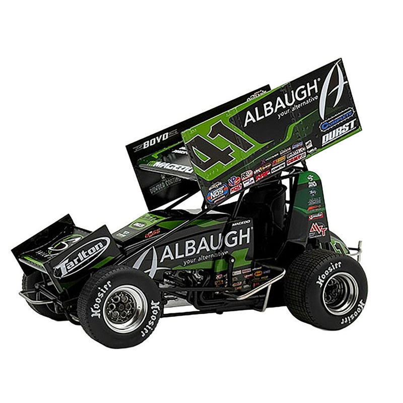 Winged Sprint Car #41 Carson Macedo Albaugh Jason Johnson Racing (2025) 1/18 Diecast Model Car by ACME
