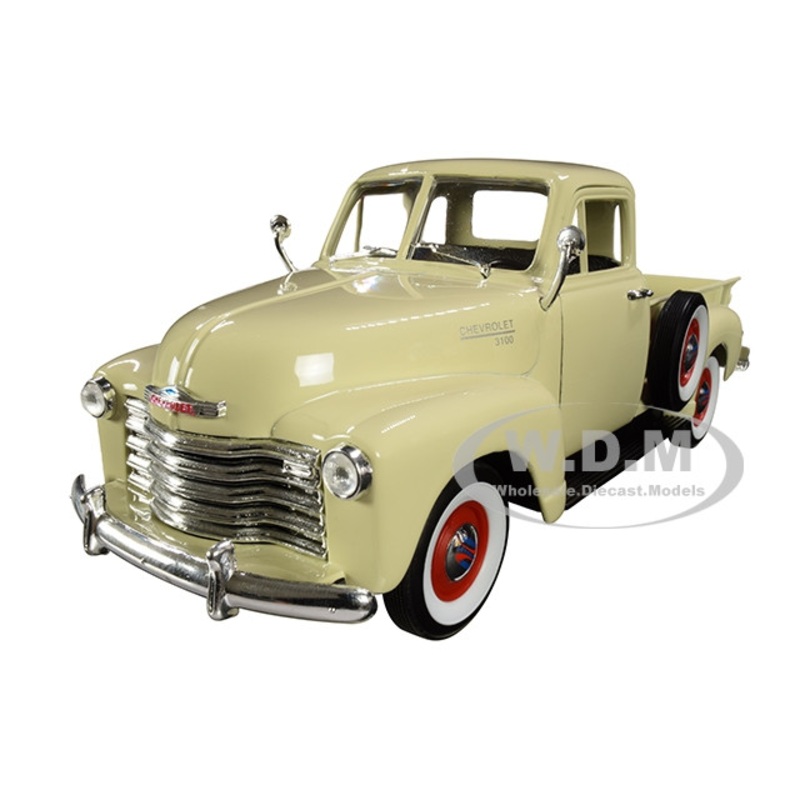 1953 Chevrolet 3100 Pickup Truck Cream 1/24-1/27 Diecast Model Car by Welly