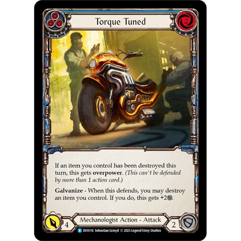 Torque Tuned (Blue) [EVO116] (Bright Lights)  Rainbow Foil