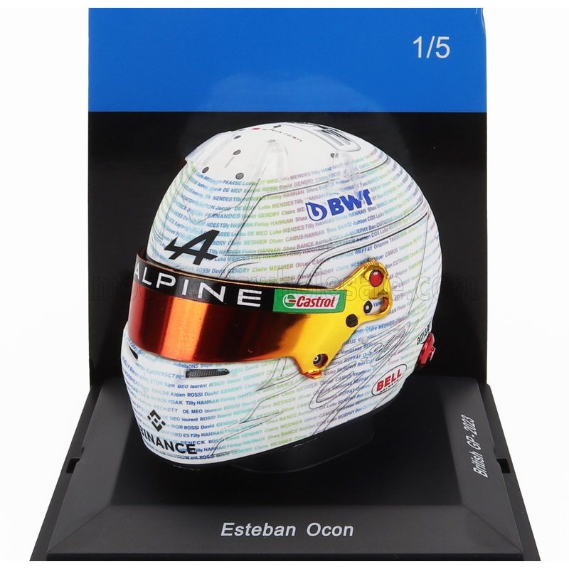 BELL HELMET | F1  CASCO HELMET RENAULT A523 TEAM BWT ALPINE N 31 BRITISH GP 2023 ESTEBAN OCON