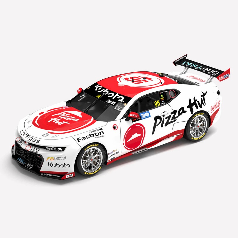 Macauley Jones – Brad Jones Racing Pizza Hut #96 Chevrolet Camaro ZL1 – 2024 Supercars Championship Season – 1:18 Scale Diecast model – AUTHENTIC COLLECTABLES