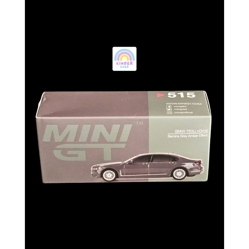 Mini GT BMW 750Li xDrive Bernina Grey Amber Effect (515) – Sealed Box