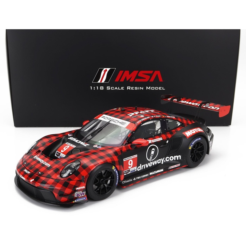 PORSCHE – 911 992 GT3 R TEAM PFAFF MOTORSPORTS N 9 WINNER GTD PRO CLASS 12h SEBRING 2023 KLAUS BACHLER – PATRICK PILET – LAURENS VANTHOOR – RED BLACK