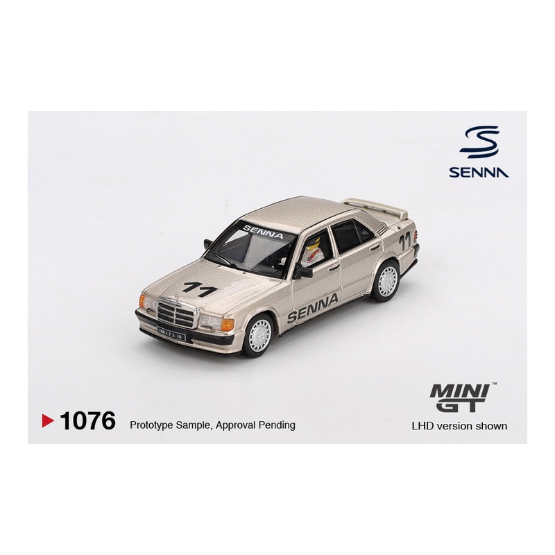 *PREORDER* MINI GT 1:64 Mercedes-Benz 190 E 2.3-16 #11 Ayrton Senna 1984 Nrburgring Race of Champions w/ Figure