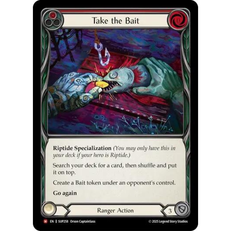 Take the Bait (Red) [SUP258] (Super Slam)  Rainbow Foil