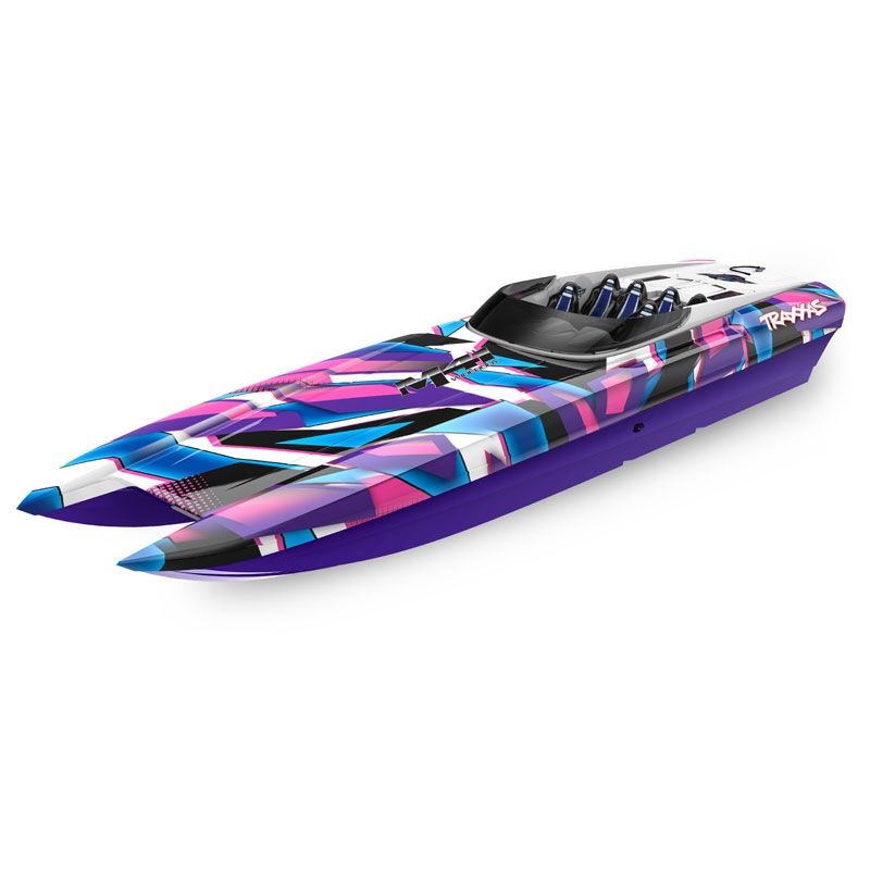 TRAXXAS DCB M41 WIDEBODY: BRUSHLESS 40′ RACE BOAT TQI – PURPLE